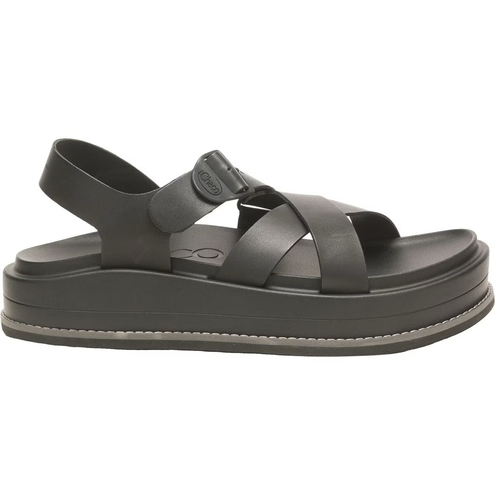 Chaco Townes Midform Platform Sandal all black